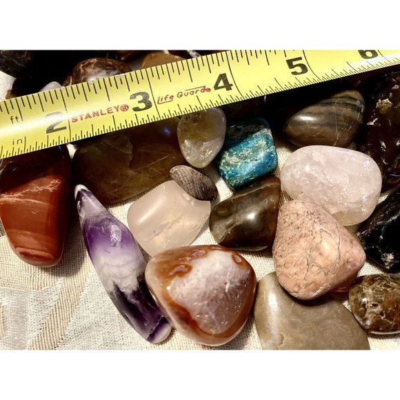 Tumbled And Polished Authentic Minerals Crystals Over Three Pounds - Picture 6 of 14